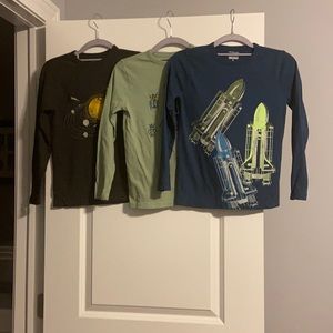 Lot of 3 crew cut long sleeve tees